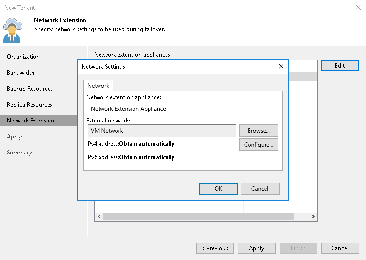 Step 6. Specify Network Extension Settings