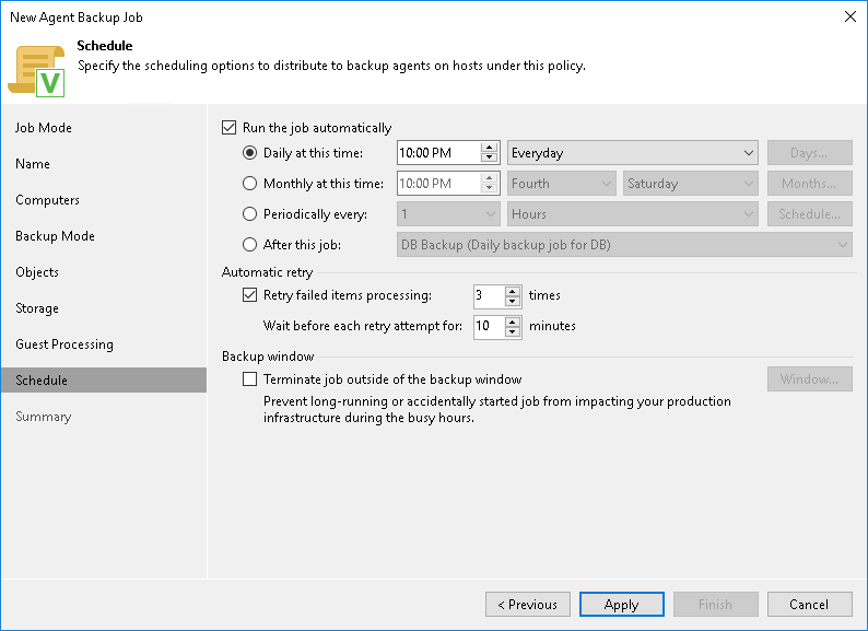 Creating Veeam Agent Backup Jobs