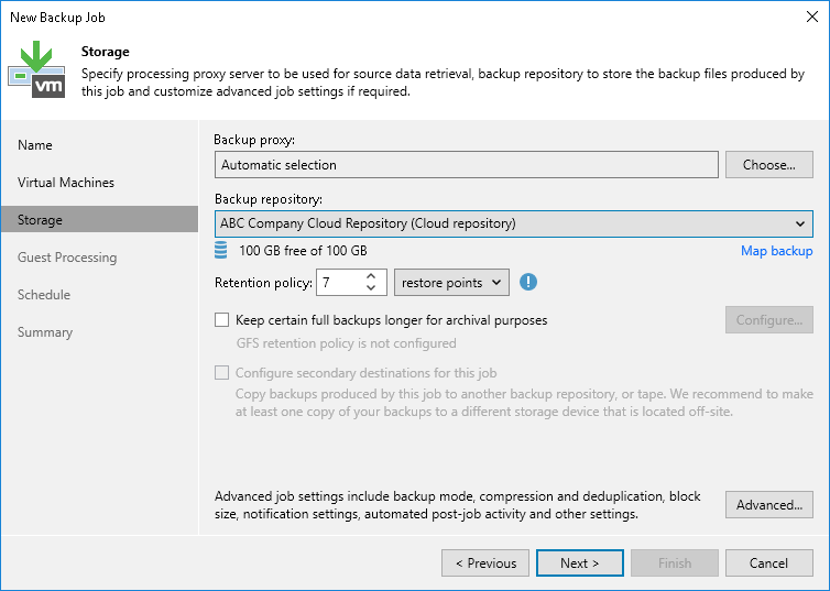 Creating VM Backup Jobs