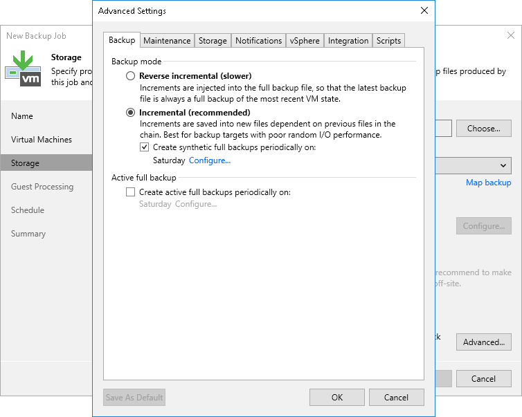Creating VM Backup Jobs