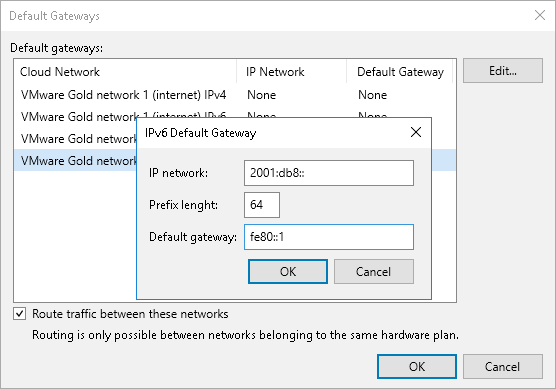 Managing Default Gateways
