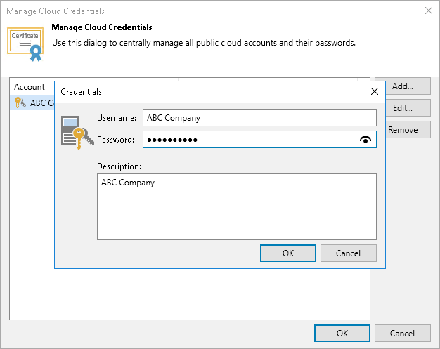Changing Password for Tenant Account