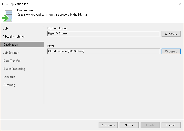 Creating Replication Jobs