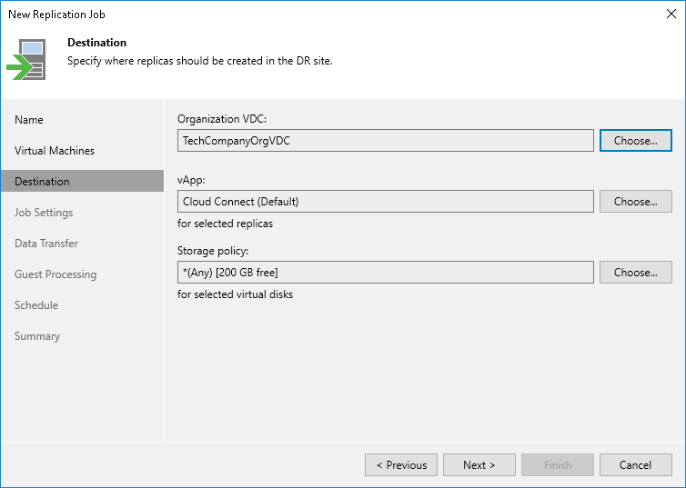 Creating Replication Jobs
