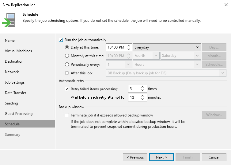 Creating Replication Jobs