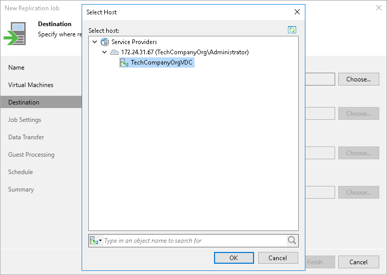 Creating Replication Jobs