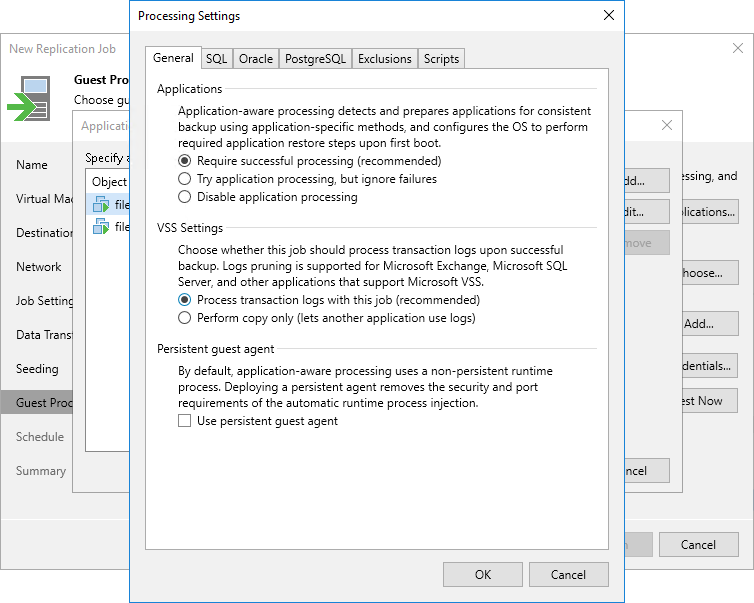 Creating Replication Jobs