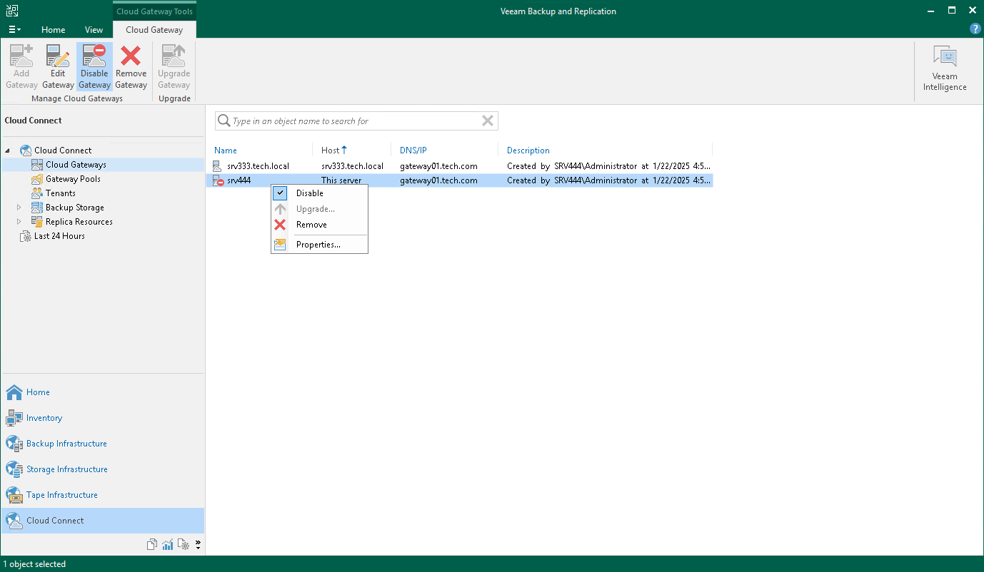 Enabling Cloud Gateway
