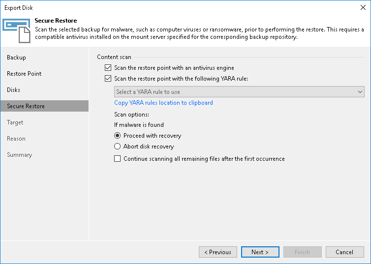 Exporting Disks from Veeam Agent Backups