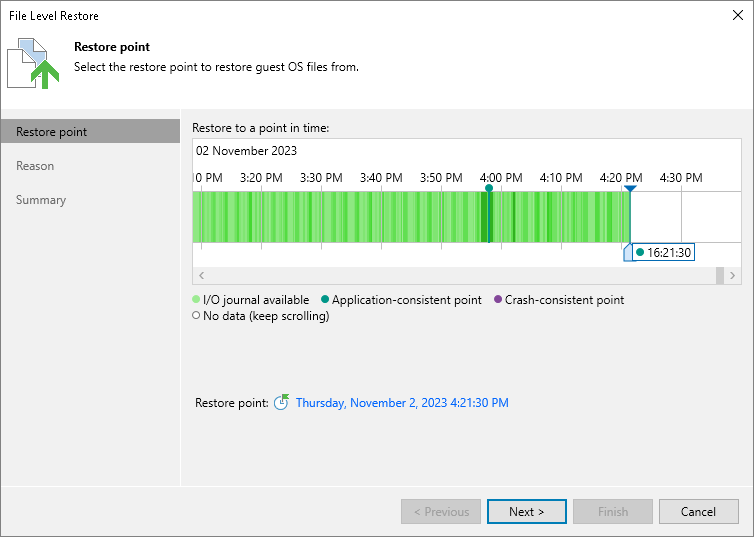 Restoring VM Guest OS Files