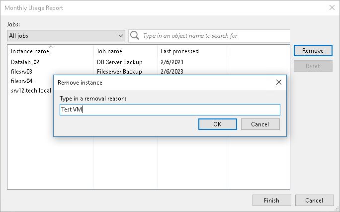 Adjusting Usage Report for Rental License