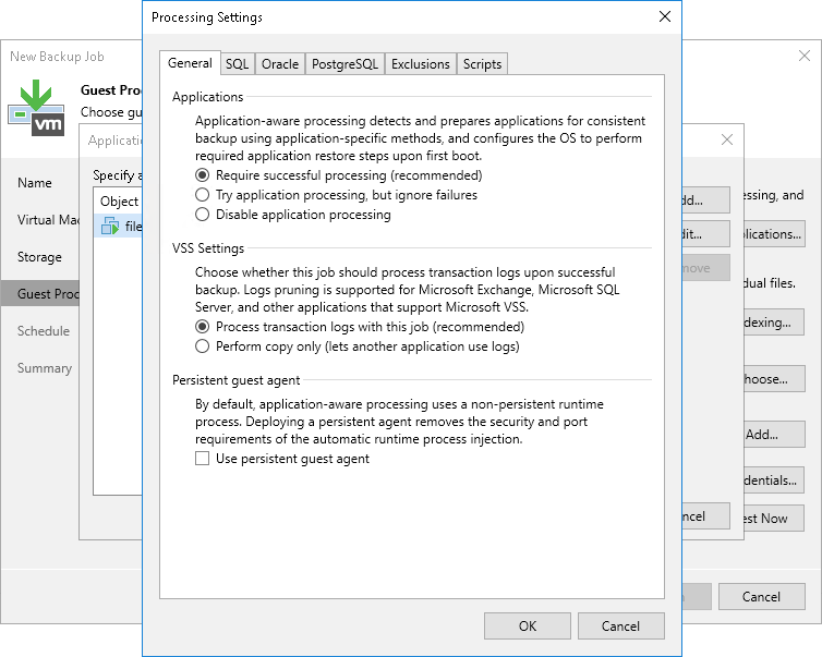 Creating VM Backup Jobs
