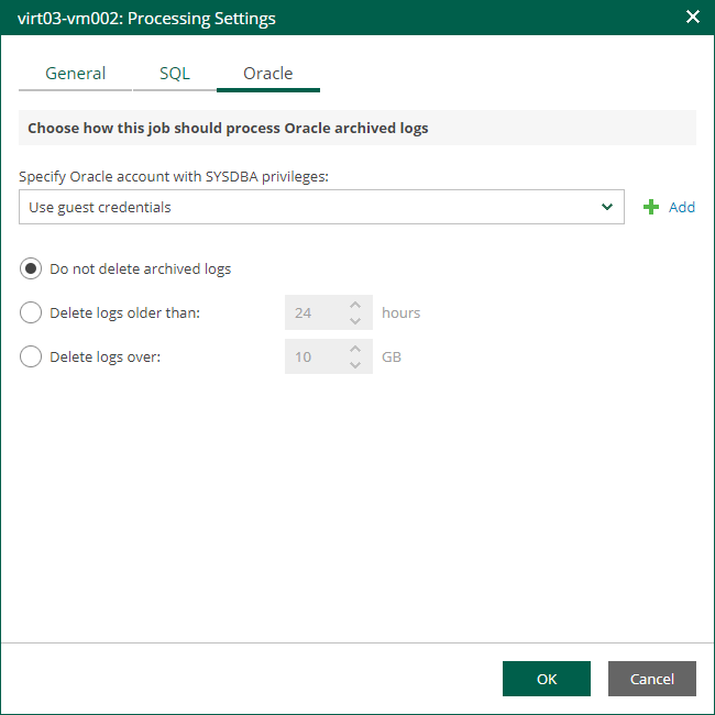 Handling Archived Logs
