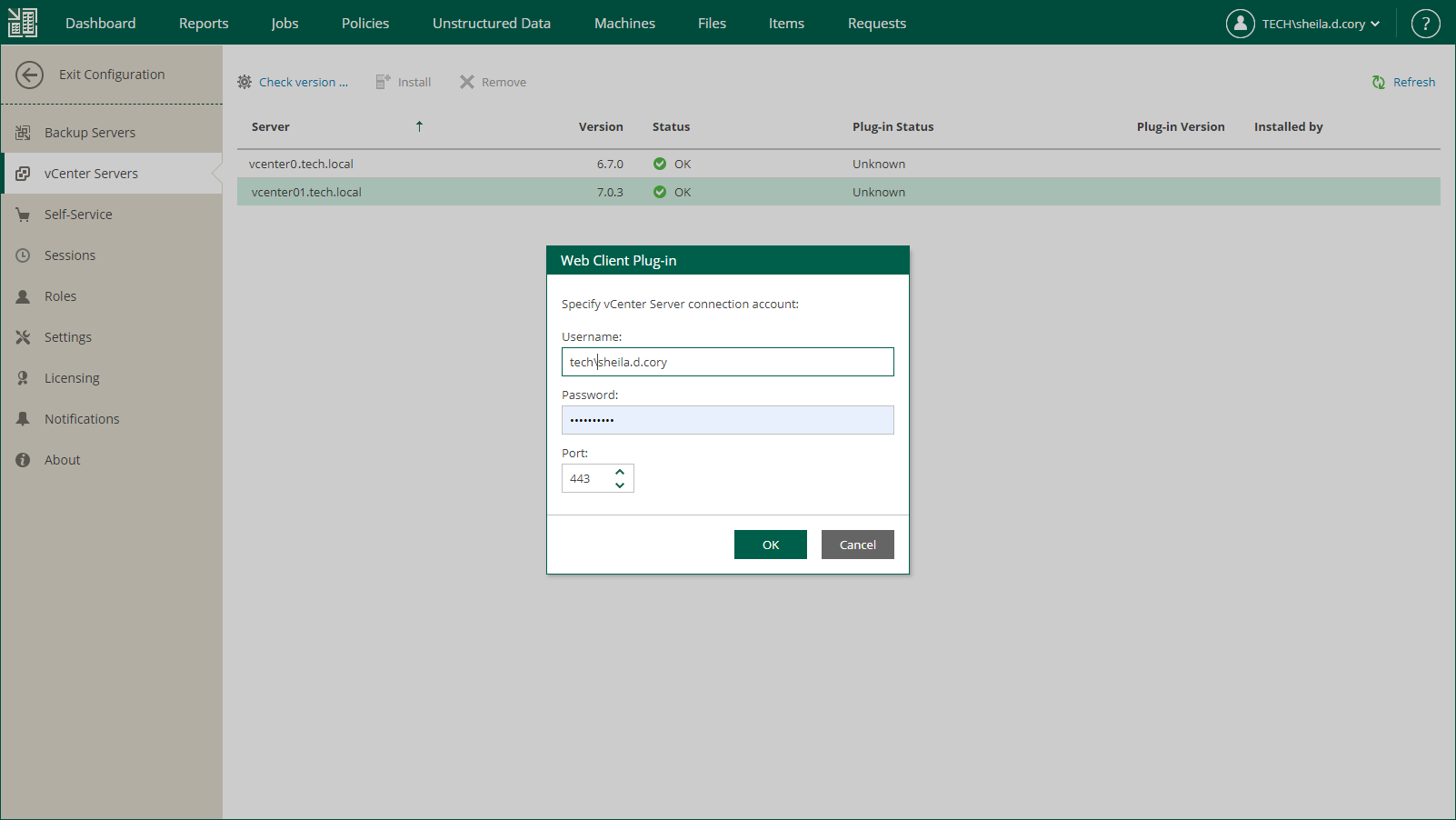 Installing vSphere Web Client Plug-in