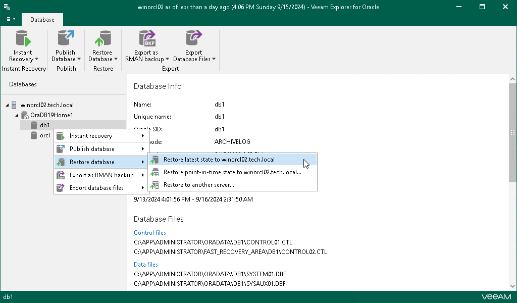 Restoring Latest State