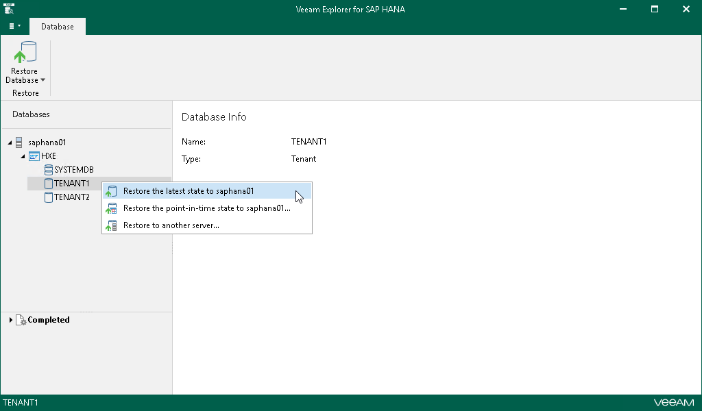 Restoring Latest State
