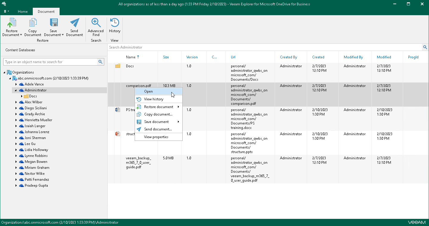 Browsing, Searching and Viewing Items