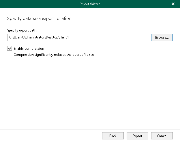 Specifying Database Files Location