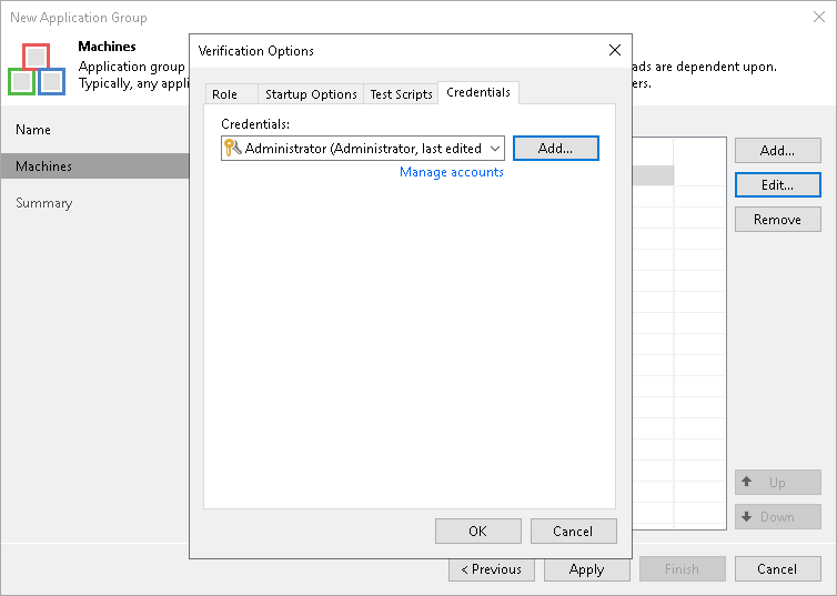 Step 4. Specify Recovery Verification Options and Tests