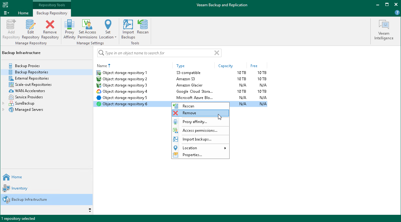 Removing Archive Repositories