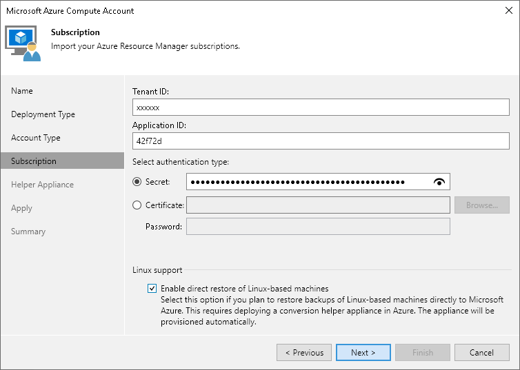 Azure Compute - Existing application Use New Azure AD Application_2