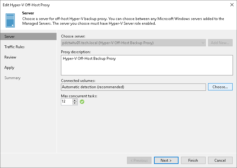 Presenting Volumes to Off-Host Backup Proxies