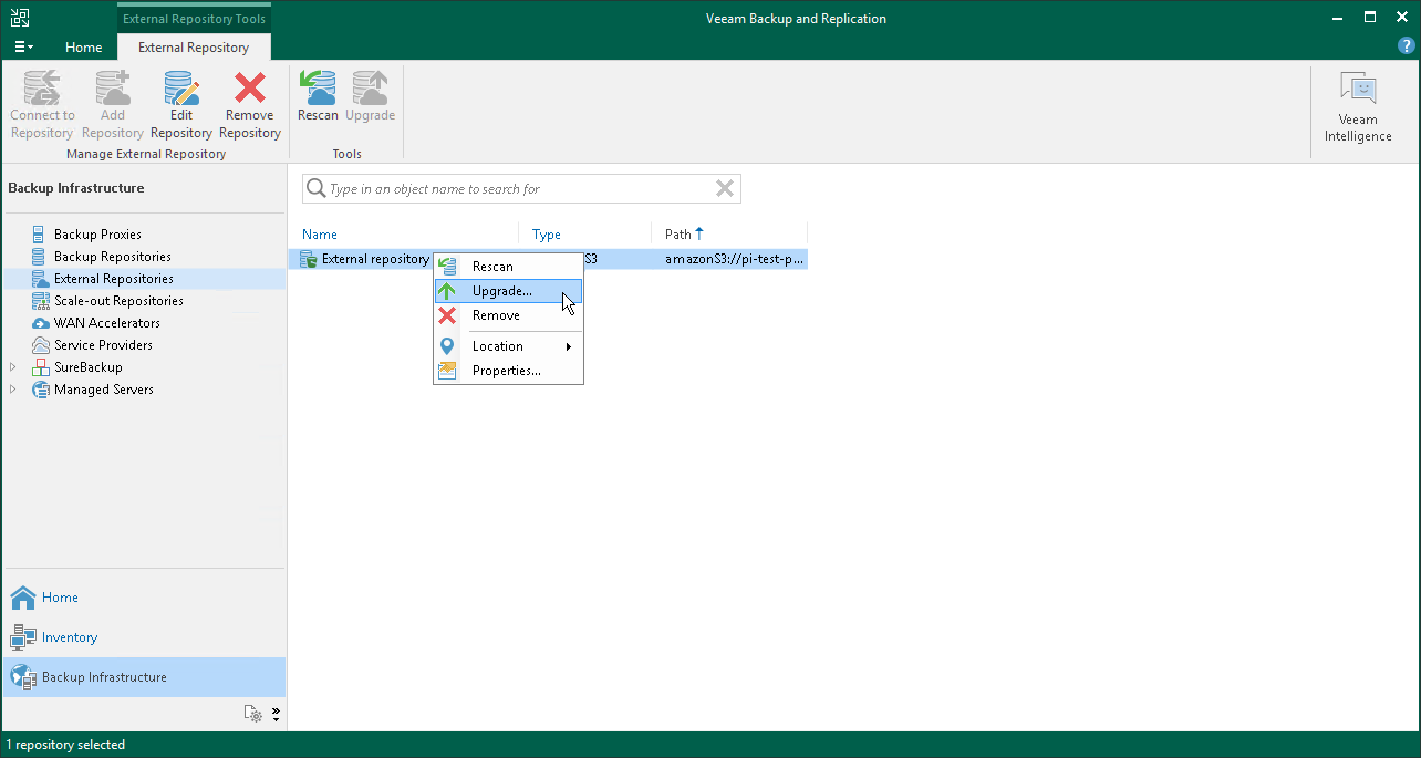 Upgrading External Repositories