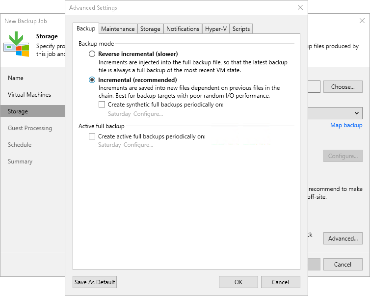 Forever Forward Incremental Backup