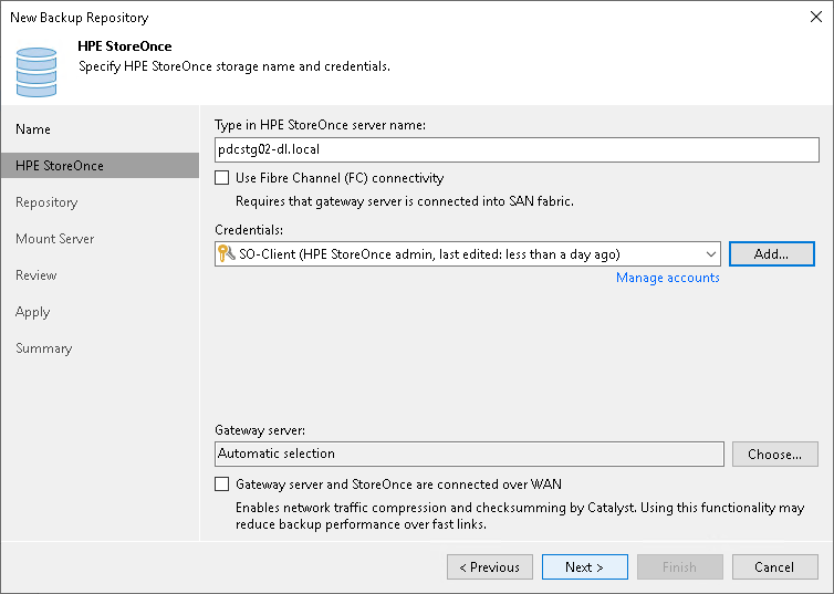 Step 3. Specify Server Settings