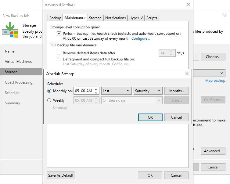 Health Check for Backup Files