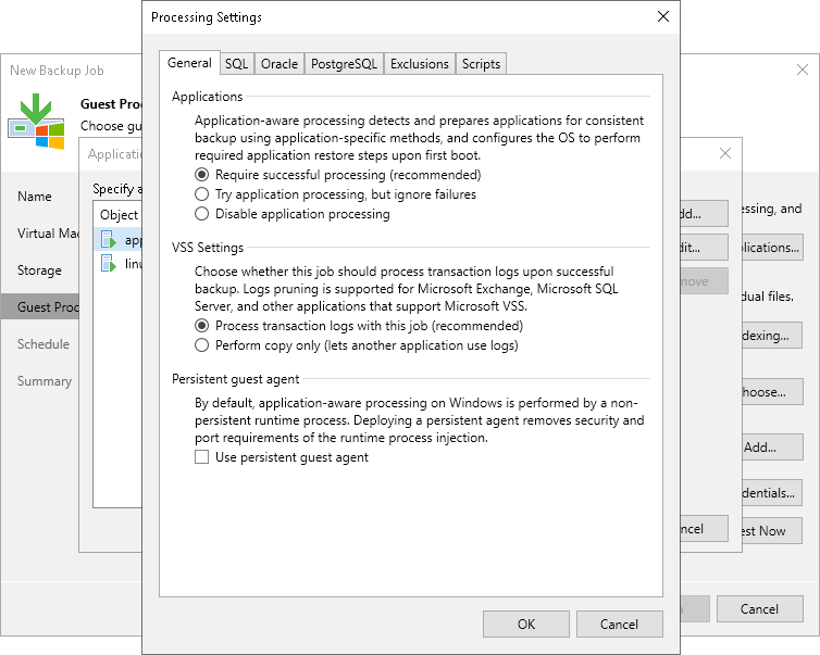 Application-Aware Processing