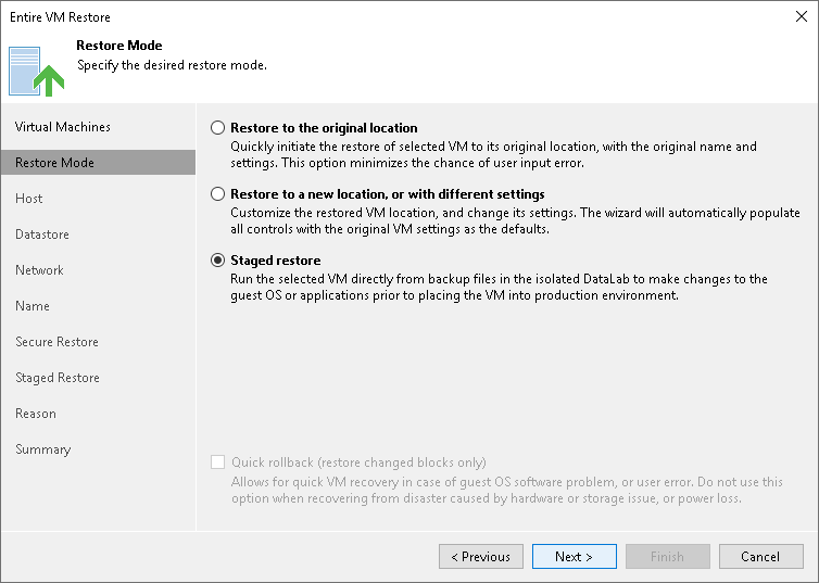 Step 4. Select Restore Mode