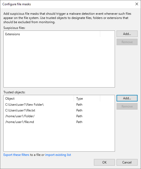 Known Suspicious Files and Extensions