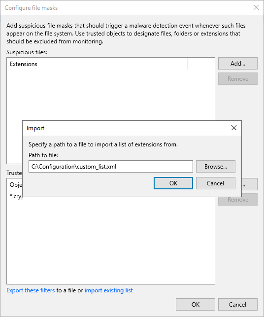 Known Suspicious Files and Extensions