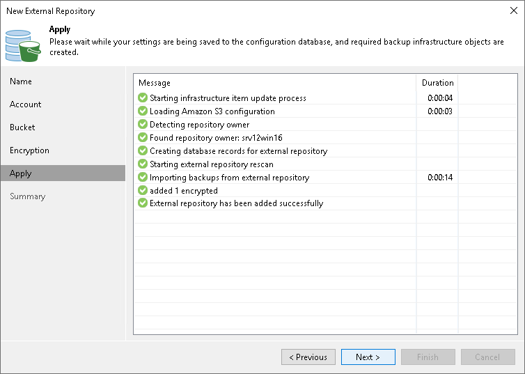 Finish Working with Wizard