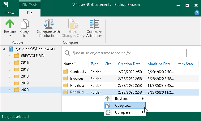 Save Files to a New Location Step 4. Select Files and Folders to Restore