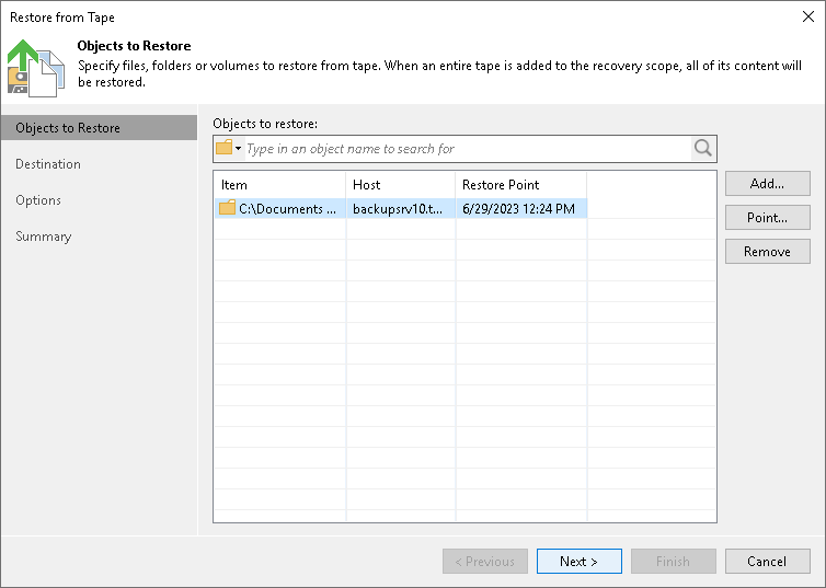 Step 2. Choose Files to Restore