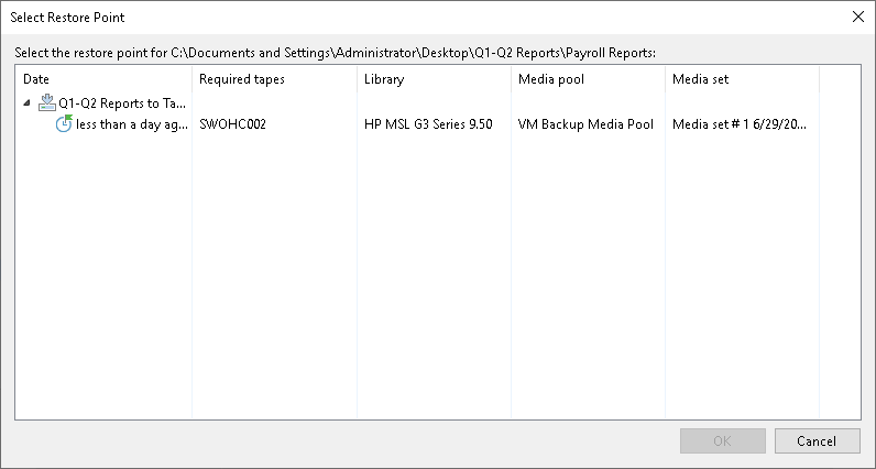 Step 2. Choose Files to Restore