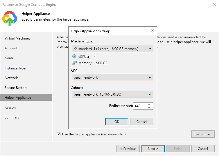 Step 8. Configure Helper Appliance