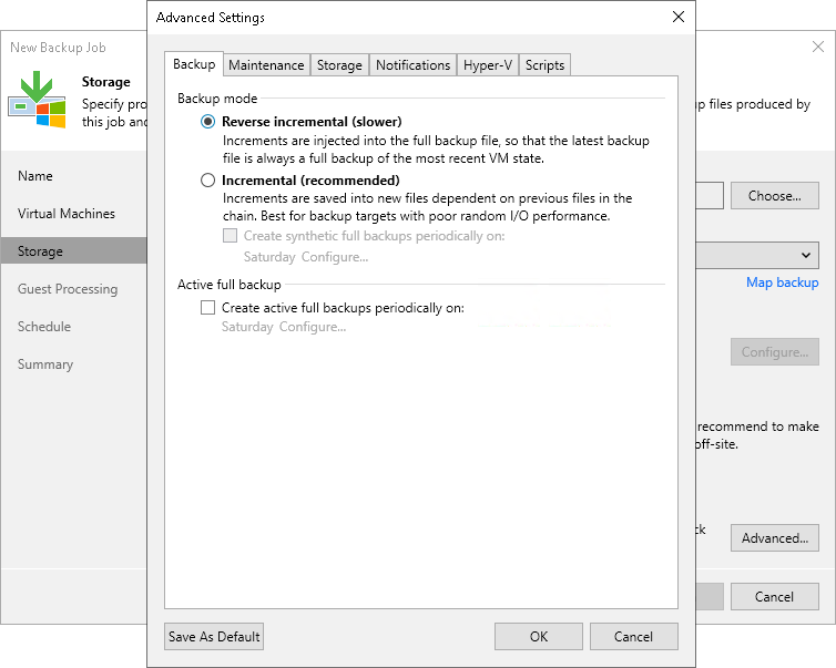 Reverse Incremental Backup