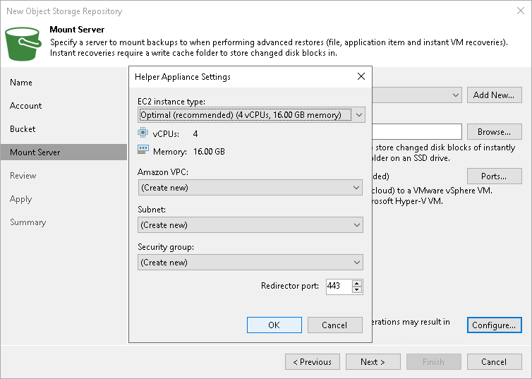 Step 5. Specify Mount Server Settings