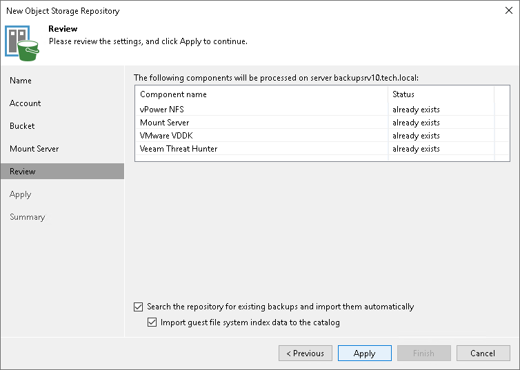 Step 6. Review Components