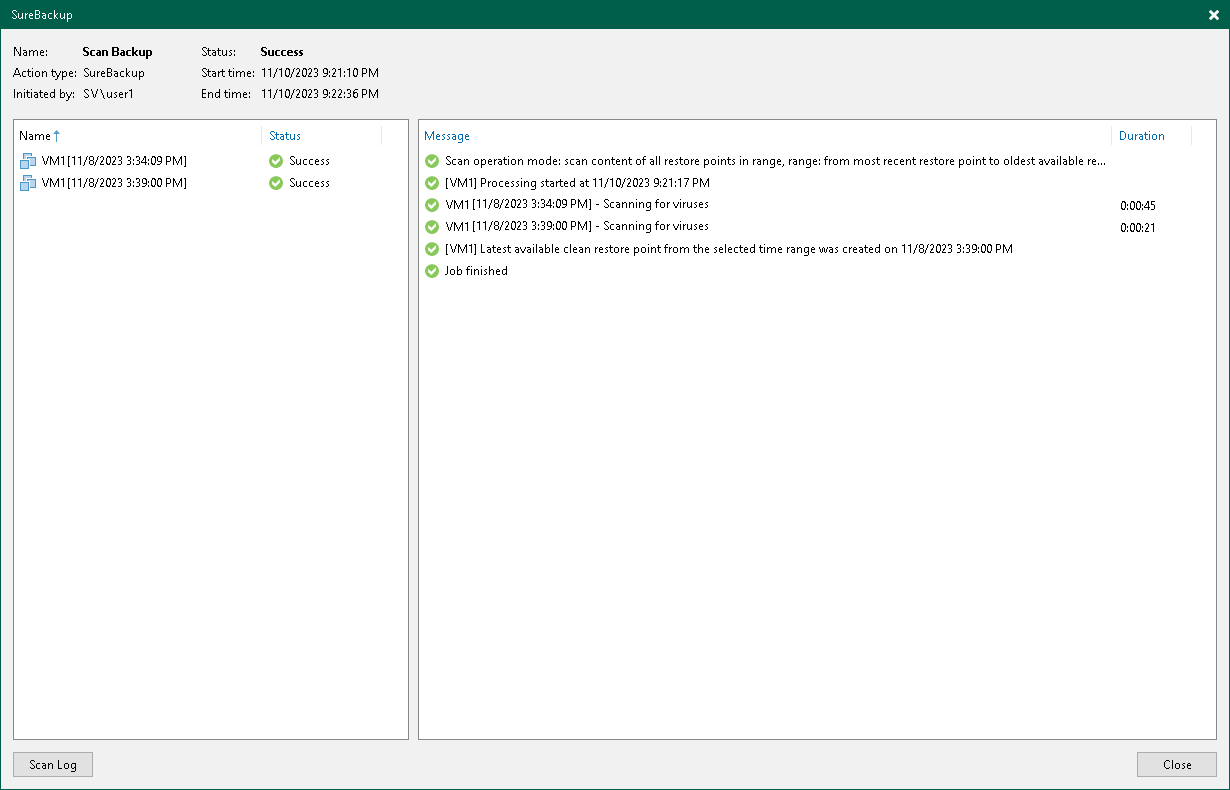 Viewing Antivirus Scan Results