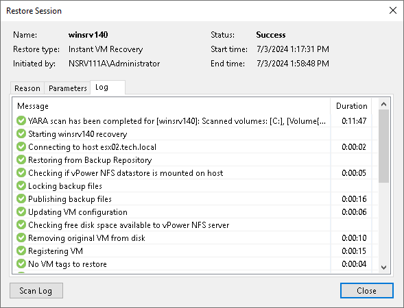 Viewing YARA Scan Results