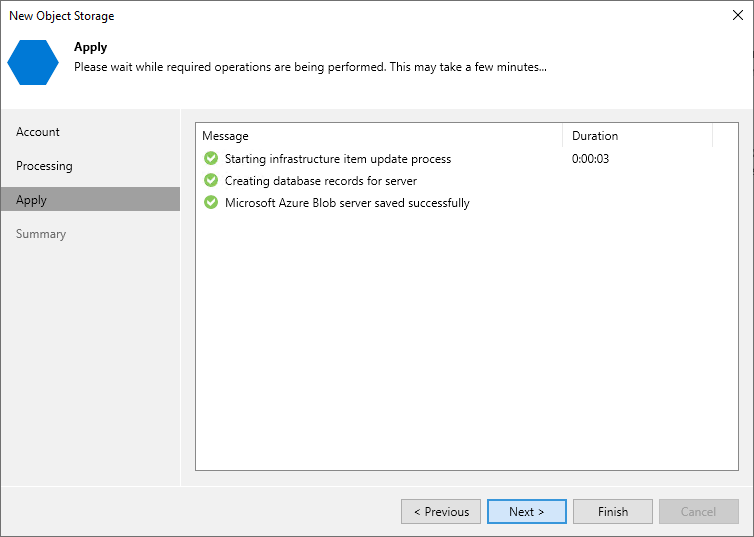 Step 4. Apply Object Storage Settings