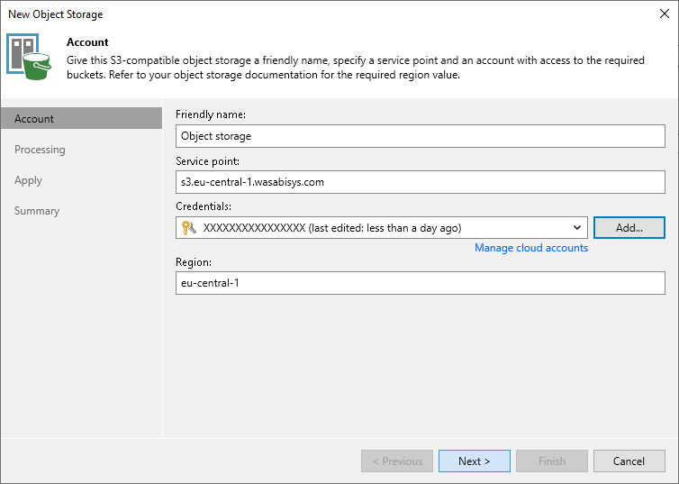Step 2. Specify Account Settings