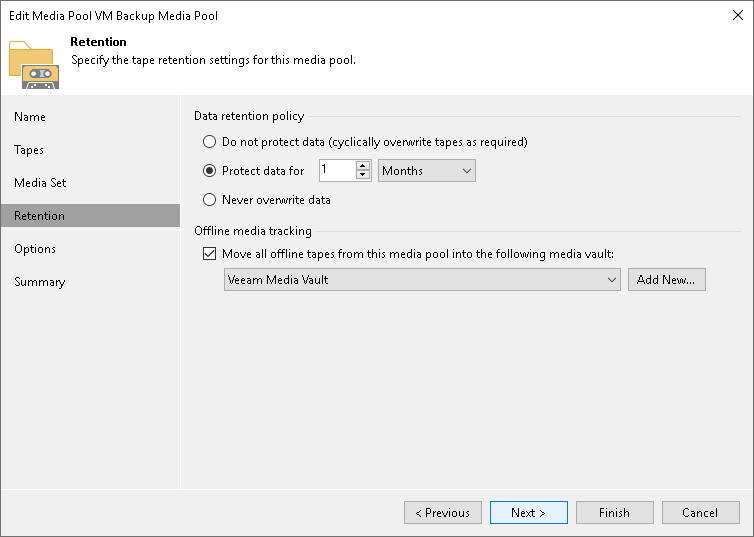 Moving Tapes to Vault