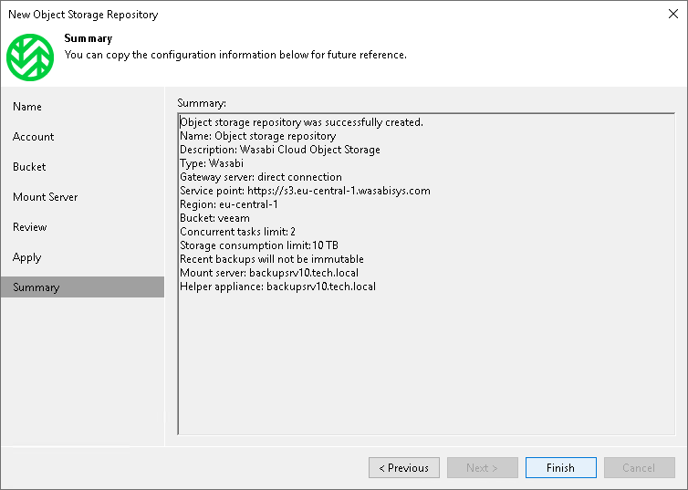 Step 8. Finish Working with Wizard