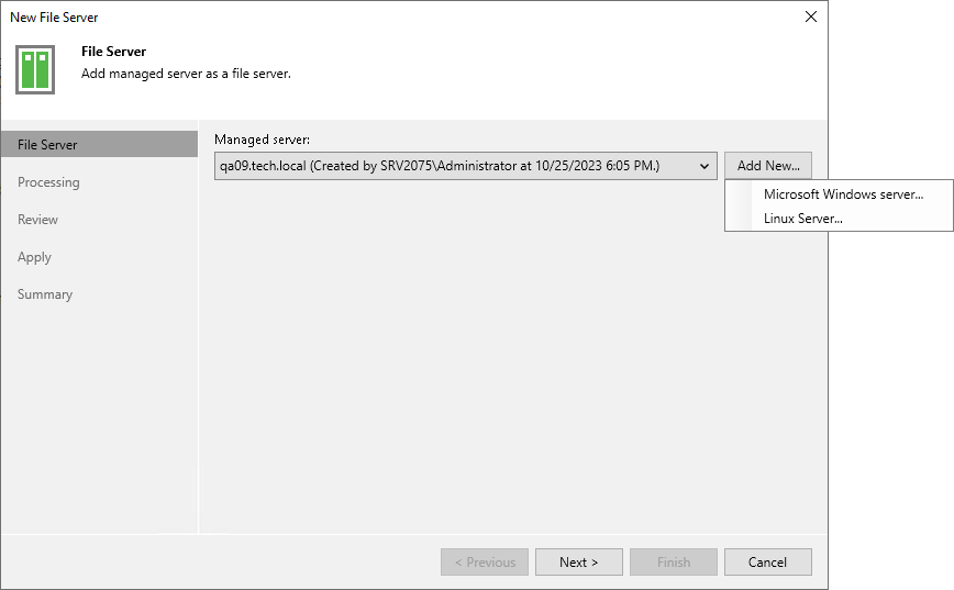 Step 2. Add Managed Server