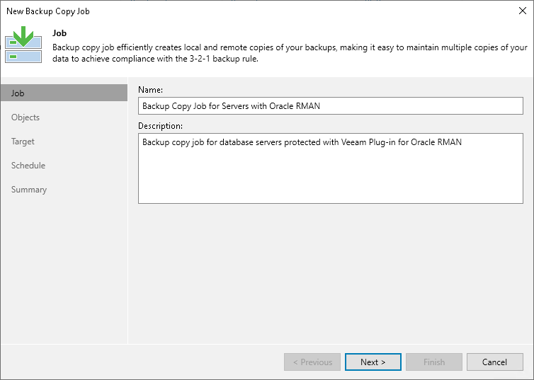 Step 2. Specify Job Name and Description